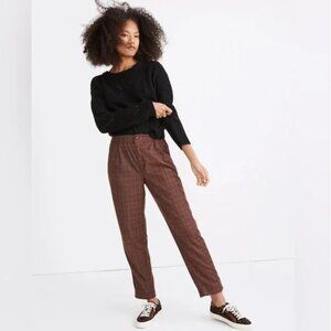 Madewell Plaid Flannel Track Trousers